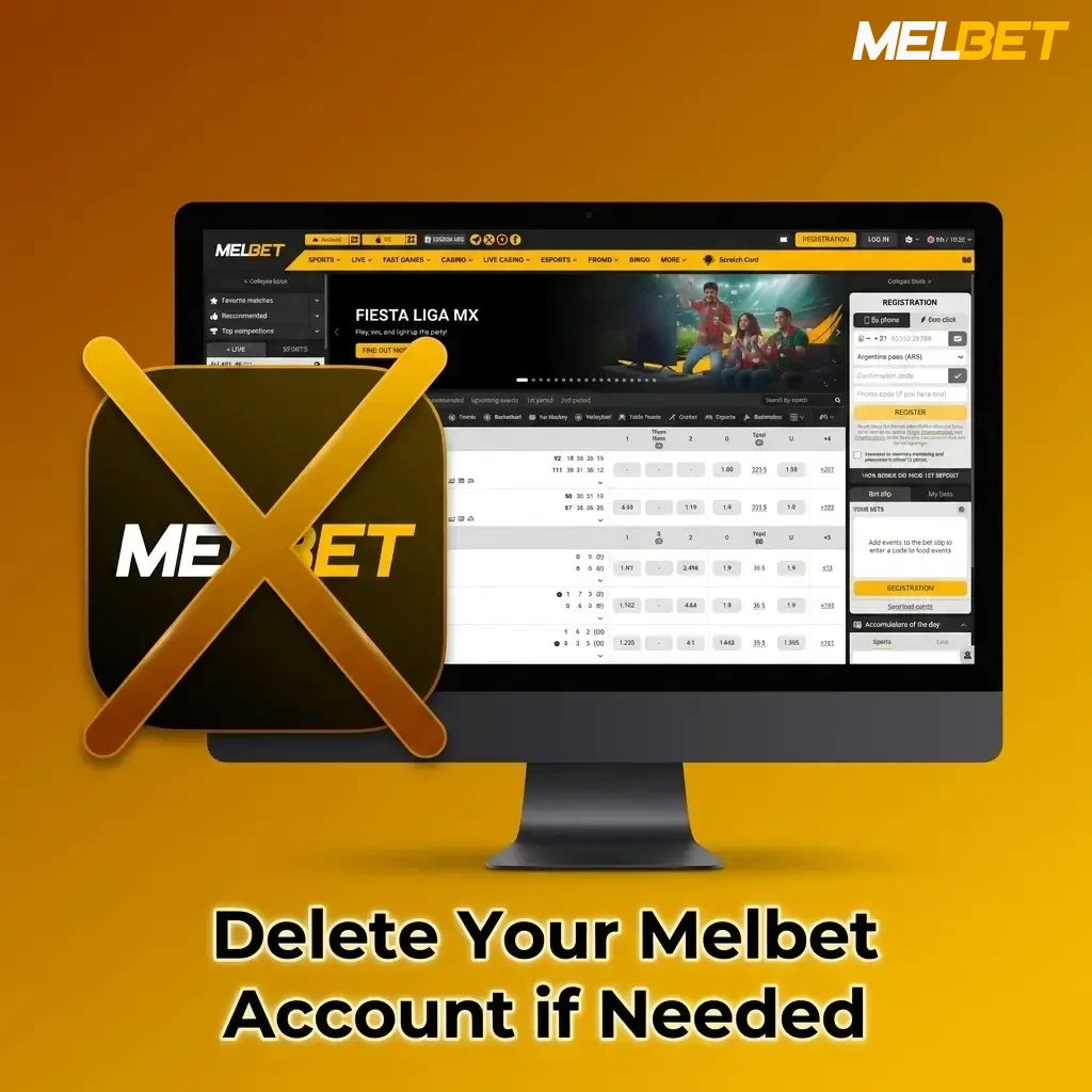Steps to delete Melbet account by contacting support team for permanent closure after withdrawing balance