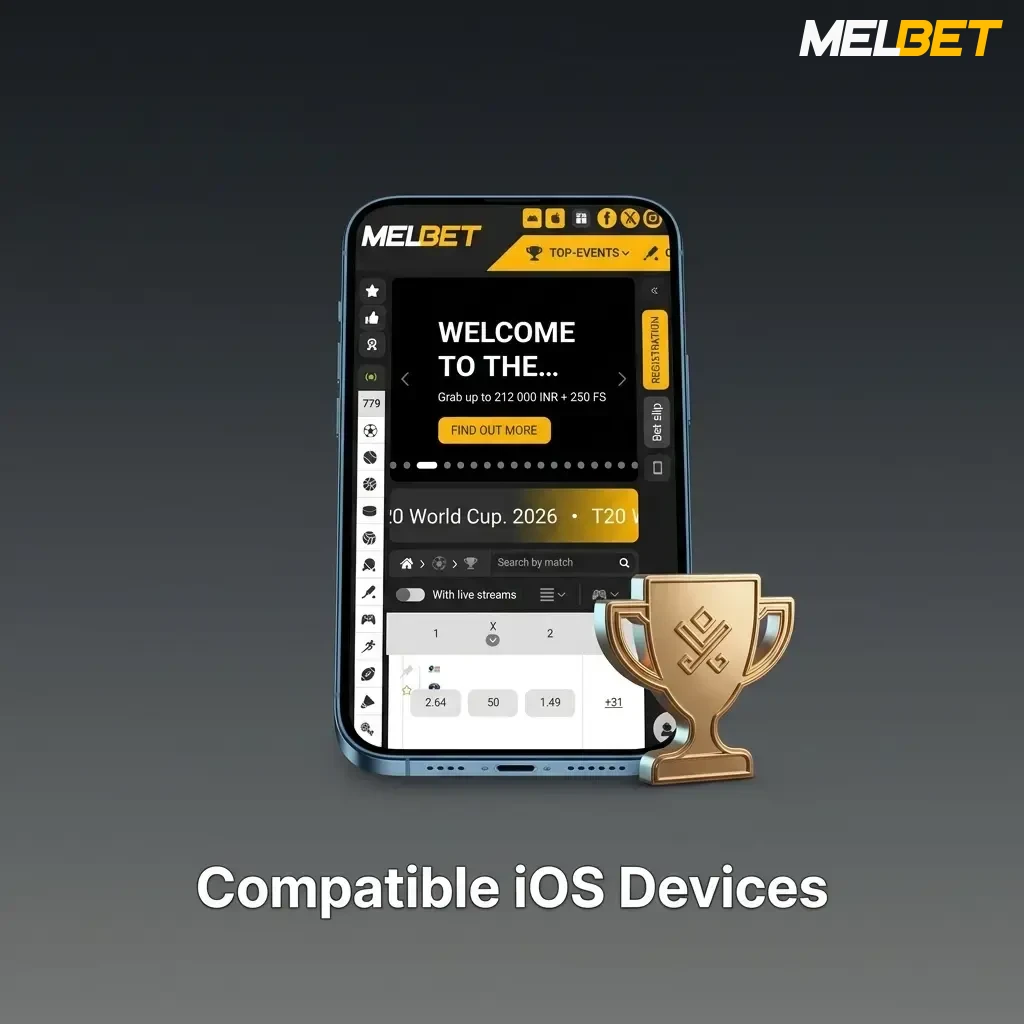 Melbet iOS app compatible iPhone and iPad models from iPhone X to iPhone 17 and iPad Air iPad Pro series