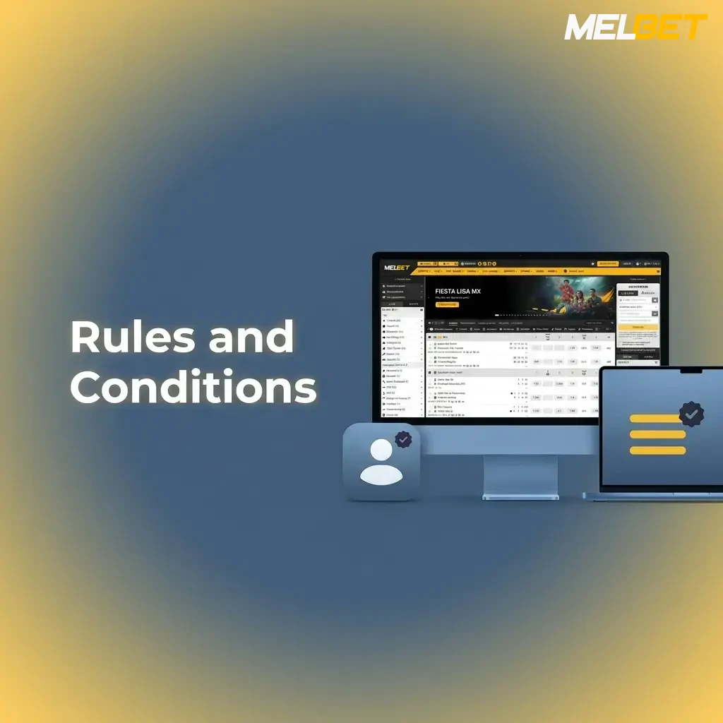 Melbet rules and conditions covering age requirement, one account policy, bonus terms, fair play, and verification obligations