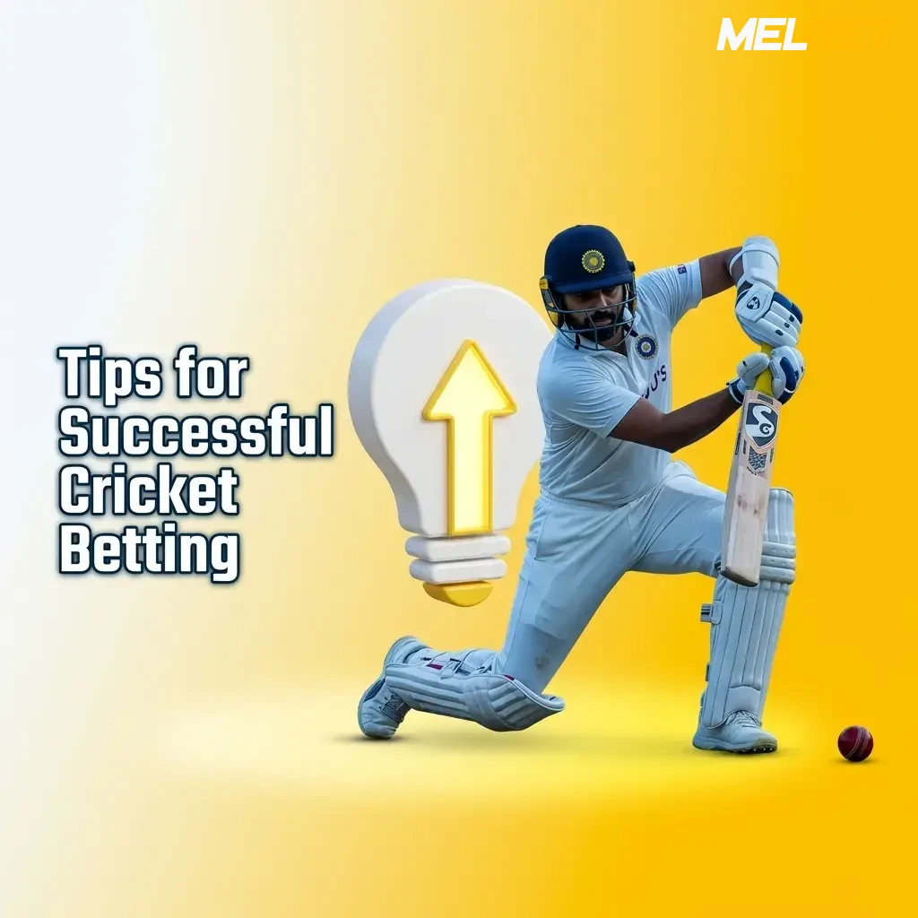 Tips for successful cricket betting: analyse team form, pitch conditions, manage bankroll, and use Melbet's live tools.