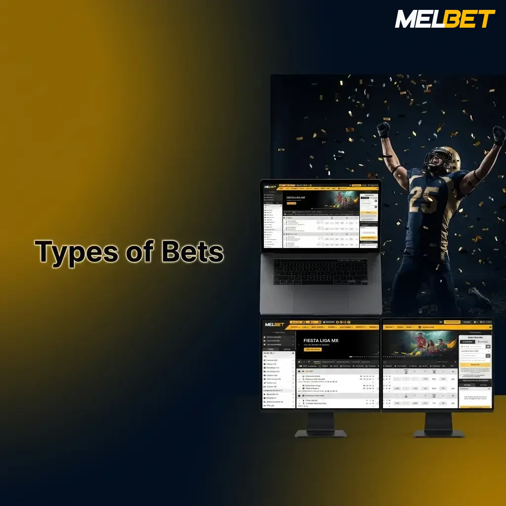 Diagram showing three types of bets: Single, Express Accumulator, and System bet with descriptions